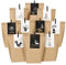 Adventskalender tüten zum Befüllen - 24 bedruckte Geschenktüten mit Visitenkarten - Papier Adventstüten - zum Basteln und Verschenken - Weihnachten