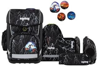 ergobag cubo Light Set ergonomischer Schulanzen, extra leicht, Set 5-teilig, 780 g