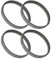 Set of Four Replacement Short Belts Compatible with For Shark Vacuums For Models like HZ2002 and More