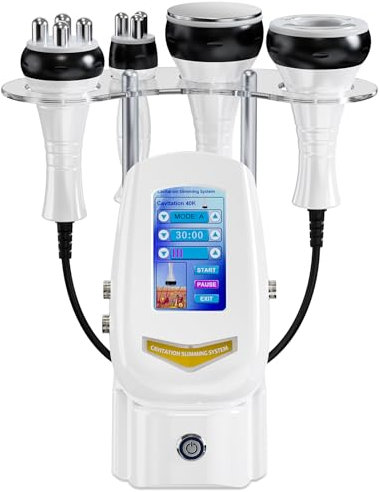 Ibtyzo 40k Cellulite Massagegerät, 4 In 1 Abnehmen Maschine, Ultraschall Kavitation Radiofrequenz Gerät, Gesicht Und Körper Schönheitsmaschine Für Straffung & Modellierung Hautstraffend