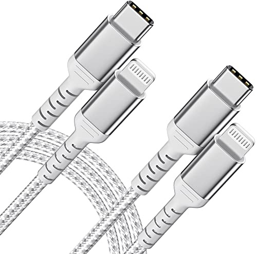 ULIFTUS USB C Lightning Kabel 2M 2Pack, Nylon iPhone USB C Schnellladekabel | Nylon, MFi-Zertifiziert, 480 Mbit/s Datenübertragung, PD Power Delivery, für iPhone 14 13 12 11 Pro Max Xs Xr X