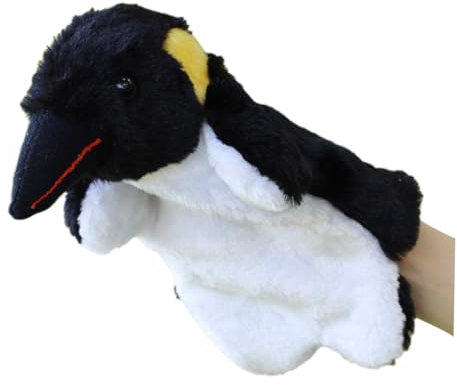 HOMOBABE 1 Stück Cartoon-Handpuppen Pinguin Finger Puppets Handpuppe plüsch Pinguin Kreatives Pinguin Handpuppe Cartoon-Tier-Handpuppen tierische Handpuppen Black