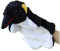 HOMOBABE 1 Stück Cartoon-Handpuppen Pinguin Finger Puppets Handpuppe plüsch Pinguin Kreatives Pinguin Handpuppe Cartoon-Tier-Handpuppen tierische Handpuppen Black