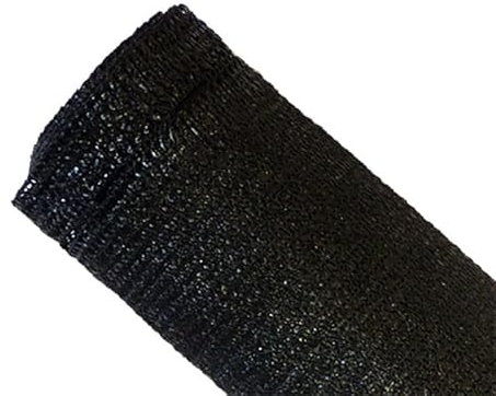 Maillestore Brise-Vue 90% - Noir - 185gr/m² - Boutonnières Noir 2m x 10m