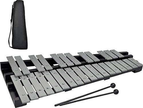 Steinbach Glockenspiel 30 silberne Klangplatten chromatisch faltbar
