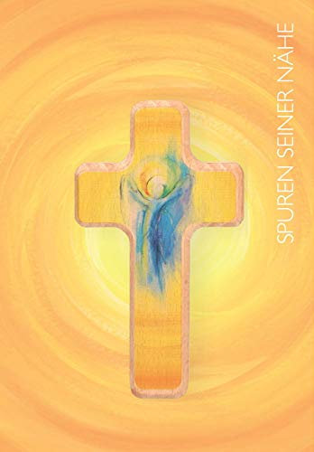 Klappkarte Engel, zur Erstkommunion, mit Holzkreuz