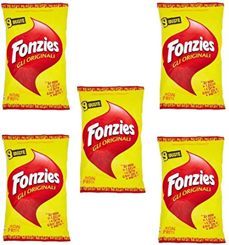45x Fonzies 23g - Maissnack mit Käse 211g in 5 für 9 Portionstüten á 23g chips