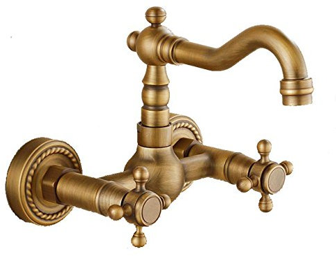 Alle Kupfer Antik Antiken Küchenarmatur Kalte Und Heiße Wand Art Waschen Pool Drehen Europäische Badewanne Aufgedreht,A