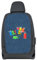 Walser Rückenlehnenschutz-Auto, Rücksitzschoner Kinder Graffiti, Trittschutz schmutzabweisend, Autositzschoner Rückseite 62x40cm blau