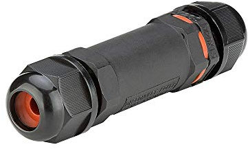 Goobay 81292 Outdoor Kabelverbinder wasserdicht IP68 / Kabelmuffe geschirmt / 3 polig Stromkabel verbinden LSA / Außenbereich Verbindungsmuffe 10cm