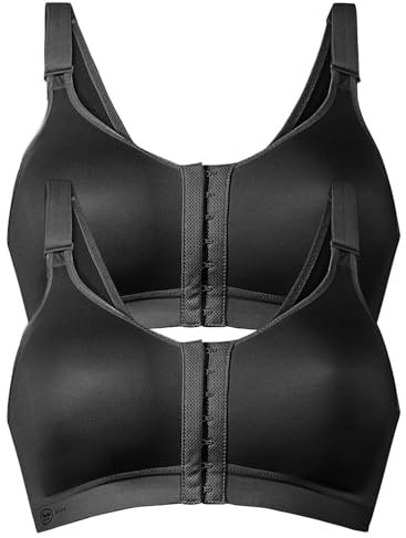 Anita 2er Pack Sport-BH Frontline Open 5523 Gr. 80B in 1xschwarz 1xschwarz