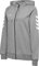 Hummel Damen Hmlgo Cotton Zip Hoodie Kapuzenpullover, Grey Melange, L EU
