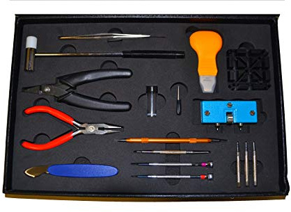 Perloro Packing Kit Riparazione Manutenzione Orologi A BORSELLO 17PZ Professionale