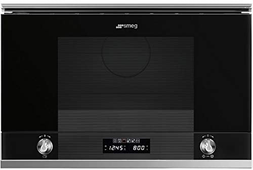 Smeg MP122N1 - Microonde Grill Integrable Nero e Inox - Microonde - 22 litri - 850 W