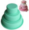 3 pièces Moule de Cuisson, Moule a Gateau en Silicone Antiadhesif Moule Patisserie 3 Etages Moule Entremet Silicone Ronde 9.5/15/20 * 4.5cm Moule Cuisson Réutilisable pour Anniver