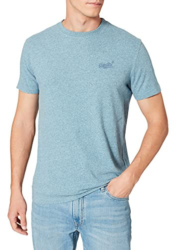 Superdry Men's Vintage Logo Emb Tee T-Shirt, Desert Sky Blue Grit, XL