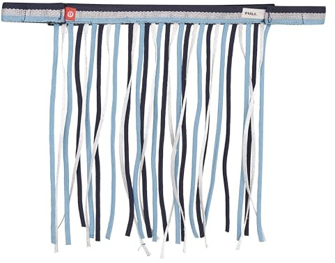 Imperial Riding Fliegenfransen IRH, Fliegenfransen aus Nylon mit Klettverschluss, Blau-Navy-Silber, Full