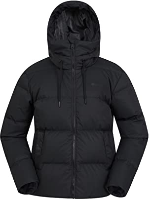 Mountain Warehouse Bequeme Damenjacke mit Daunenfüllung - wasserabweisende Winterjacke, Daunenbauschkraft 600, warme Pufferjacke - für Winterreisen & Alltag