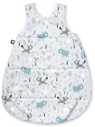 Julius Zöllner Schlafsack Neo, warme Füllung 2,5 TOG, waschbar bei 60°C, Made in Germany, OEKO TEX Standard 100, Smart Friends, Gr. 56/62