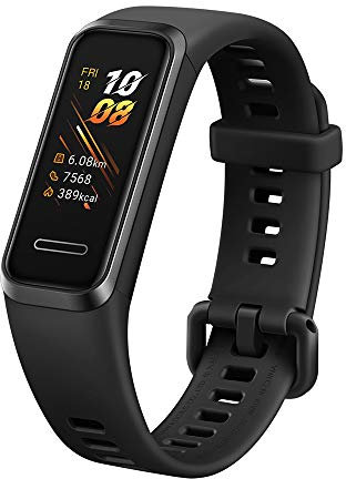 HUAWEI Band 4 Smart Band, Fitness Activity Tracker con schermo a colori da 0,96 pollici, cardiofrequenzimetro continuo 24/7, monitoraggio del sonno, impermeabile fino a 6 giorni, nero grafite