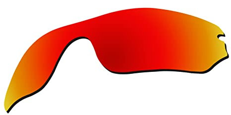 EZReplace Ersatzgläser für Oakley Radar Edge OO9184 Sonnenbrille (polarisierte Gläser), feuerrot, Einheitsgröße