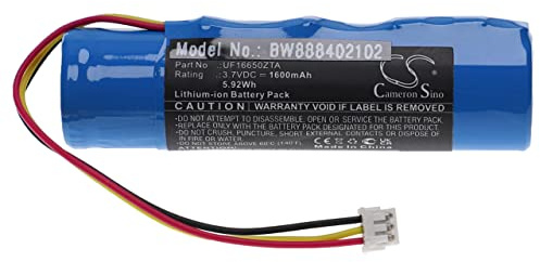 vhbw Replacement Battery compatible with Akai EWI Solo, 5000 Electric Wind Synthesizer, Digital Wind Instrument (1600 mAh, 3.7 V, Li-ion)