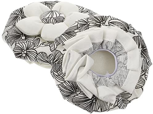 DOITOOL 2 Pieces Door Knob Cover Round Wall Decorative Door Handle Cover For Summer Antiburn And Winter Antifreeze Black Hands