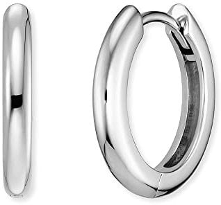 Engelsrufer filigrane Keep it so simple Damen Creole Lola aus Sterling Silber - Clipverschluss - nickelfrei - Größe: 16mm