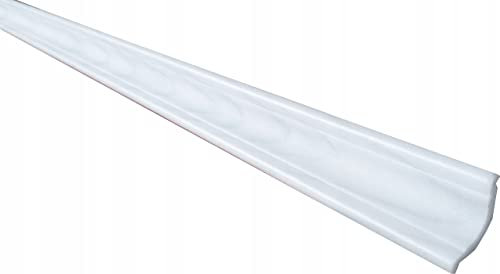 DECCART Deckenleisten aus Styropor | Zierleisten Eckleisten | Abschlussleiste Decke 20 X 35Cm | M-0302, 8 Stück - 16 Meter lang