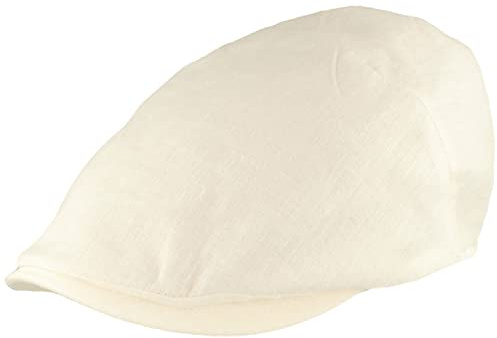 Breiter Herren Schiebermütze Flatcap Schirmmütze 100% Leinen Futter aus Baumwolle Mütze Leicht & Bequem Newsboy Cap