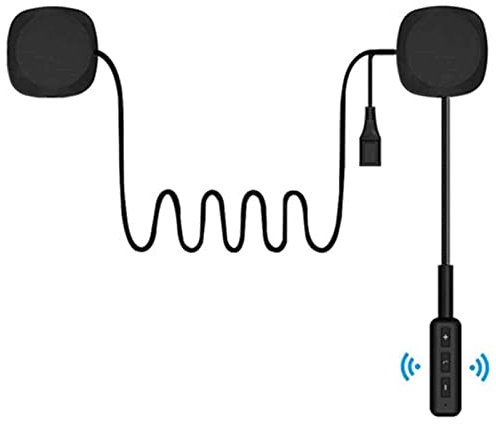 OBEST Motorcycle Bluetooth 5.0 Headset, Motorcycle Wireless Headphones Helmet Accessories, Handsfree Music Call Control with Microphone, Widely Compatible with Various (MH03)