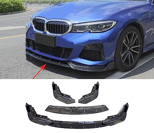 WEYEZE 3 STK Frontlippe Spoiler Frontspoiler für BMW G20 G21 G28 3 Series 2019 2020 2021 2022 Auto FrontstoßStange Splitter Lippenspoiler Bodykit-SchutzzubehöR
