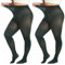 MANZI Strumpfhose Damen grosse grössen Bunte Feinstrumpfhose für Damen 70 Denier,Dark Green,3XL