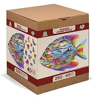 Wooden City: Wooden Puzzle Magic Fish L (Holzpuzzle)