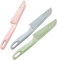 Bonnin Fruit Knife Set Sharp and Durable Vegetable Knife Set with Protective Cover Beautiful Handle and Cover Small Fruit Knives Suitable for Most Types of Vegetables, Fruits and Meat 3 Pieces