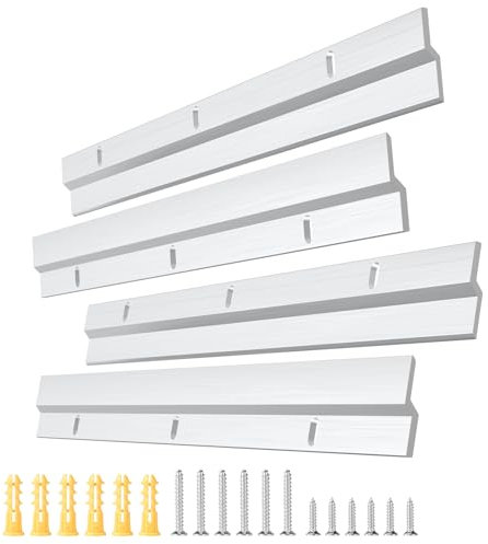 EFUTURETIME 2 par Barra tipo Z 30cm Clips en Z Resistentes con Tornillos para Bastidores Pesados, Cabeceros, Paneles, Bastidores
