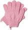 Exfoliating Gloves - Natural Bamboo Shower Gloves - Bath and Body Exfoliator Mitts - Scrubs Away Ingrown Hair and Dead Skin - Eco Microfibre Bath Glove (Pink)