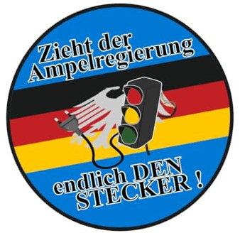 10 Zieht der Ampelregierung endlich den Stecker -sticker aufkleber fun
