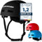 DUNLOP SPORTS Fahrradhelm Kinder Jugendliche Erwachsene - Test Sehr Gut - Leichter robuster Urban Allrounder Helm, 14 Fach belüftet, Schnellverschluss, Auto Kopfanpassung (Schwarz, S (48-53cm))