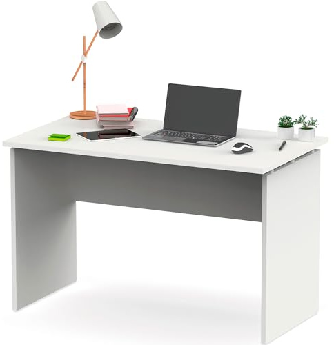 briebe Schreibtisch, Computertisch, Büro, Arbeitszimmer 76 x 120 x 68 cm (H x B x T), Büro, Zimmer, Schreibtisch, Zenith (weiß)