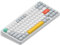 nuphy Halo75 V2 Mechanische Gaming-Tastatur 75% kabellos Hot-Swap-Fähige Tastatur,83 Tasten RGB Hintergrundbeleuchtung, unterstützt Bluetooth/2.4GHz/USB-C (White, Silent Red Switch)