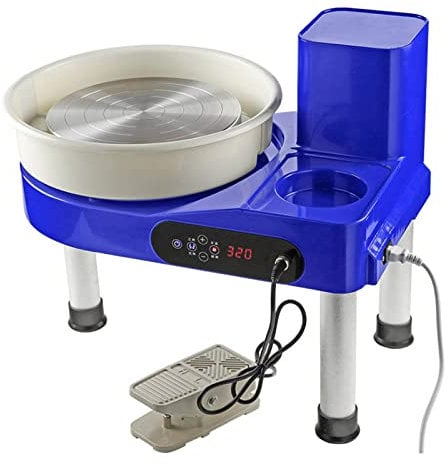 Tour de potier électrique 200 W, Roues de poterie en céramique, Machine de formage de poterie Robuste avec pédale et écran Tactile LCD, pour débutants, Outils d'argile à Faire soi-même, à la Maison,