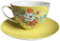 Cath Kidston Clifton Rose Cup and Saucer in Mustard Yellow
