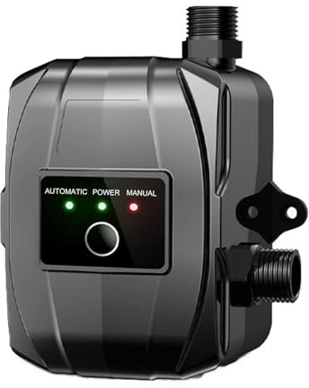 Pompa di aumento della pressione, 24 V, pompa di aumento dellacqua domestica, automatica, mini pompa per doccia calda e fredda con accessori di installazione per acqua di rubinetto, WC, bagno, 150 W