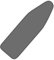 VIOFOTT Ironing Board Cover 4 Layers for Ironing Surfaces up to max. 125 x 40 cm, for Steam Irons, with Heat and Steam Reflection for Faster Ironing, with Elastic Band, Grey