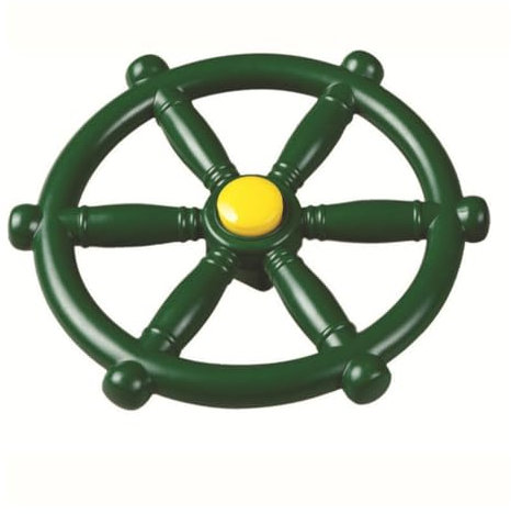 Pirate Ship Play Wheel - Kids Steering Wheel Toy with 12 Inch Diameter for Swing Sets | Outdoor Treehouse Attachment, Pretend Play Helm for Jungle Gym, Backyard Adventure Playground, Playset Add On