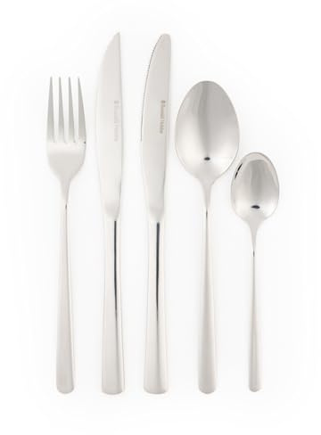 Russell Hobbs Vienna Besteckset, 20-teilig, 4 Personen | 18/0 Edelstahl, spiegelpoliert, spülmaschinengeeignet, mit Steakmessern, 15 Jahre Garantie