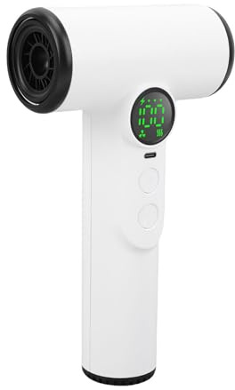 Tonysa Schnurloser Haartrockner, 1800W Leistung, Tragbarer Haarfön mit Kalter Luft, Leise Ionen Technologie, Wiederaufladbar mit 120Min Laufzeit, Ideal für Reisen und Camping, Weiß