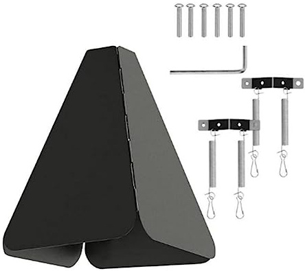 NONDK Anti-Rust Squirrel Baffle Foldable Hanging Squirrel Flapper Wrap Around Squirrel Proof Baffles Outdoor Garden Decor