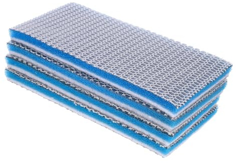 ibasenice 4 Stück Teiliges Aquarium Filter Pad aus Sicherem Polyester Hochdichter Schwammfilter für Effektive Wasserreinigung Kompatibel mit Süßwasser Salzwasser-aquarien Langlebig und